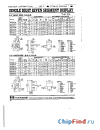 Datasheet MTN3700-CHR manufacturer Marktech